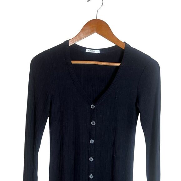 Antistar black long sleeve midi dress - Picture 2 of 10